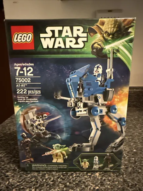LEGO 75002 - Star Wars AT-RT vehicle + Yoda Clone Trooper SEALED NEW RETIRED set