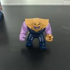 LEGO Thanos Minifigure Marvel Super Heroes Purple Gold Blue Plastic 1 Piece