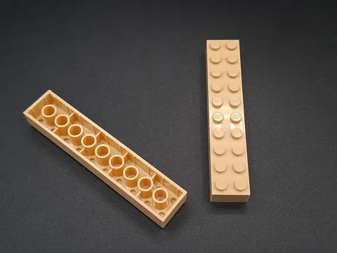LEGO - 2x - Brick - Brick - 2x10 - Tan - Beige - 3006
