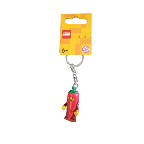 LEGO Chili Pepper Girl Keychain Unisex OS Red New 854234 Minifigure Accessory
