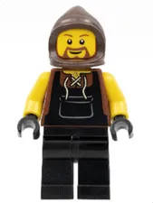 LEGO Castle Minifigure Kingdoms Blacksmith with Brown Beard Genuine 7952 NEW