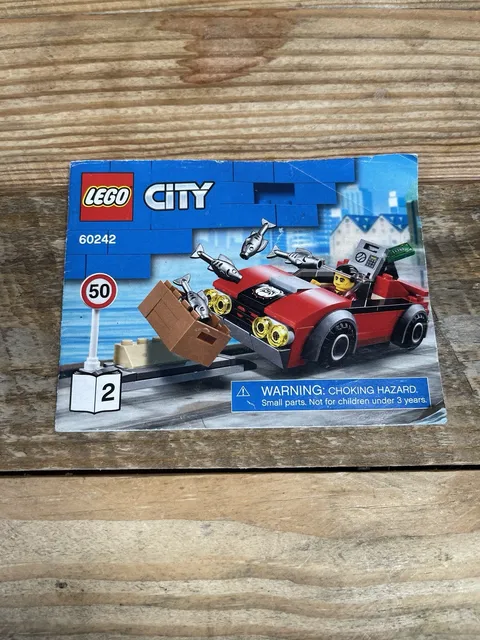 LEGO CITY Manual 60242 Race & Police Car Building Blocks (2020) Instruction Book