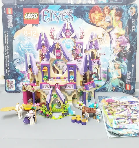 Lego Elves 41078 Skyra’s Mysterious Sky Castle Complete Box Manual Naida Retired