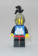 LEGO Castle Vintage Knight breastplate black plume feather cape minifigure 6073