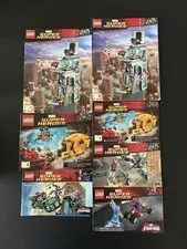 LEGO Instruction Manuals Only Marvel Super Heroes Lot 76038 76080 76004 76029