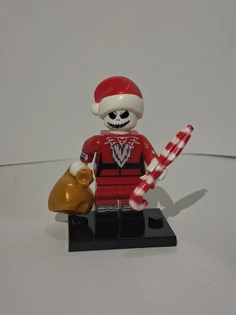 Nigmare Before Christmas Custom - Jack Skellington, Lego Minifigure Santa