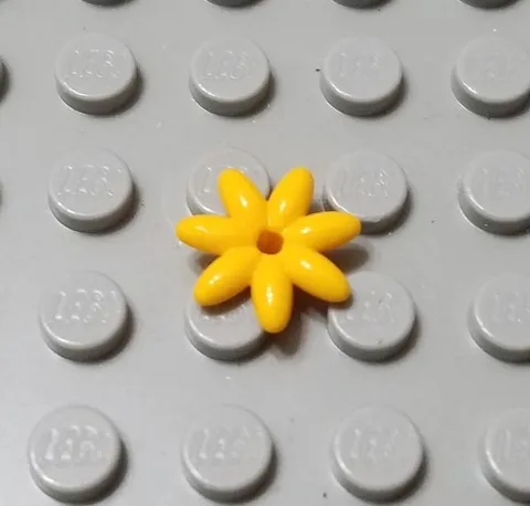 LEGO Friends City Bright Light Orange Thin Petal Minifigure Hair Flower