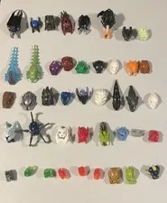 Lego Bionicle/Hero Factory Masks Head Connectors Pieces Lot of 40+ Mixed Sets