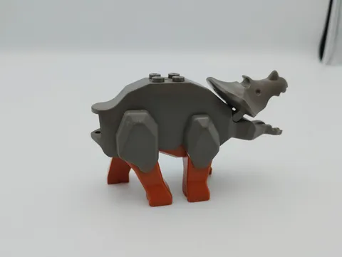 For Parts-LEGO Dinosaur Triceratops (Tricera03) w/ Dark Orange Legs