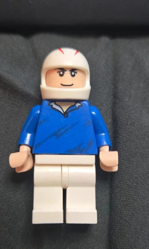 LEGO® Speed Racer Minifig w/ Blue Pullover From Set 8158 sr001 RETIRED