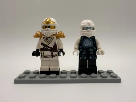 LEGO NINJAGO Minifigures (Lot of 2);  Zane - Airjitzu & ZX **Read Description**