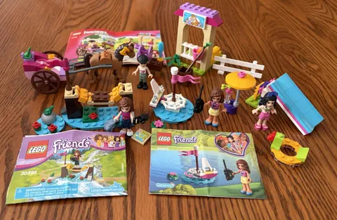 Lego Friends Four Set Lot 30398 30401 30403 10726 All Complete