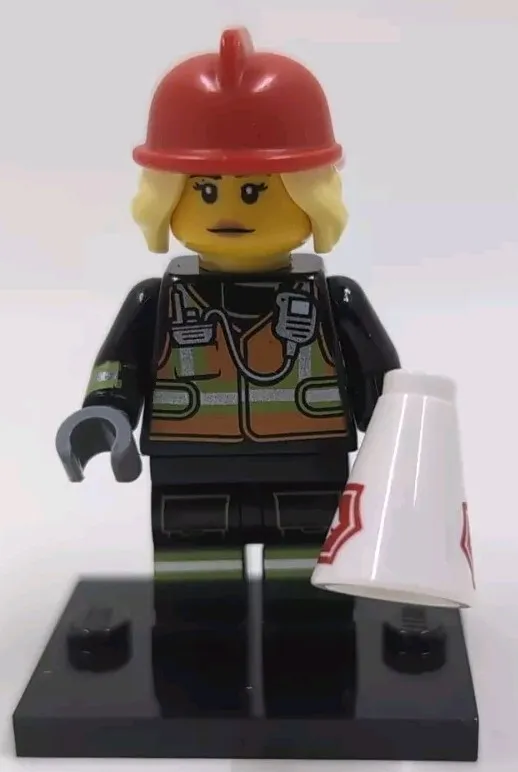 LEGO Fire Fighter Mini Figure Series 19 Collectible Minifig New No Package