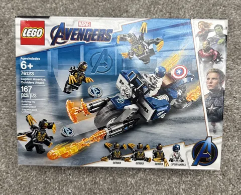 Lego 76123 Avengers - Captain America: Outriders Attack - New - Retired  READ!
