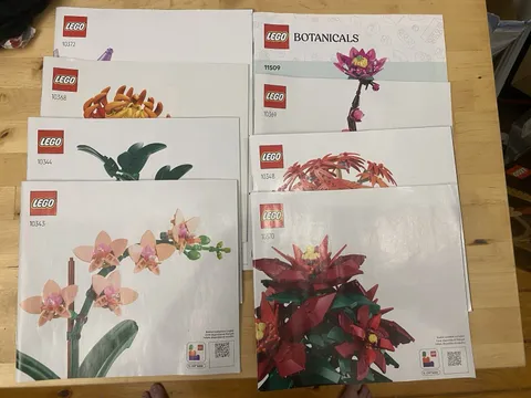 LEGO BOTANICALS INSTRUCTION MANUALS - Lot Of 8