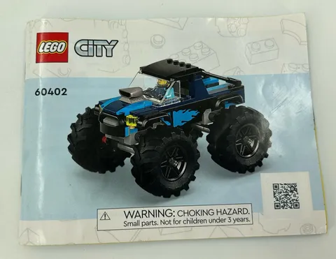 Lego City Truck 60402 Instructional Manual Only