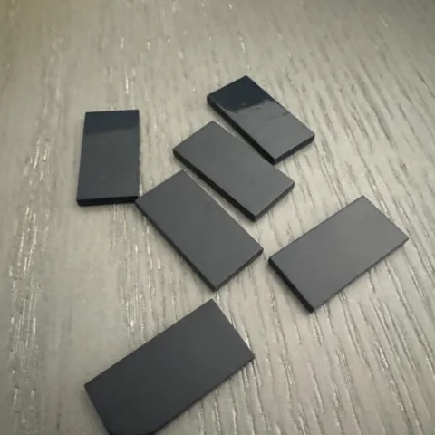 LEGO Tile 2 x 4 (87079 / 113479) 6 Pieces Black