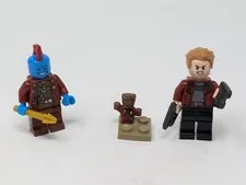 Lego Yondu, Baby Groot 76080 +StarLord 76019 Guardians of the Galaxy Minifig