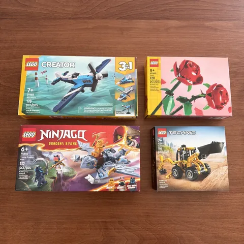 Lot of 4 Brand New SEALED Legos - 31160, 40460, 71810, 42197 - Ninjago