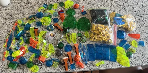 Lego Aquazone Space Police Arctic Lot Of Translucent And Parts Rare Vintage