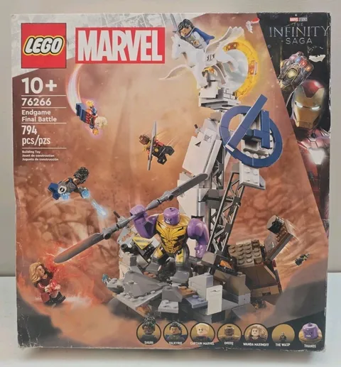LEGO Marvel 76266 Infinity Saga Avengers Endgame Final Battle Sealed Box Damage 