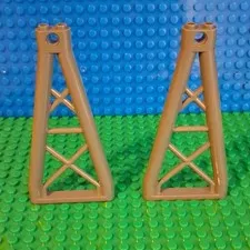 LEGO Support 1 x 6 x 10 Girder Triangular Dark Grey 2 Pieces Bulk