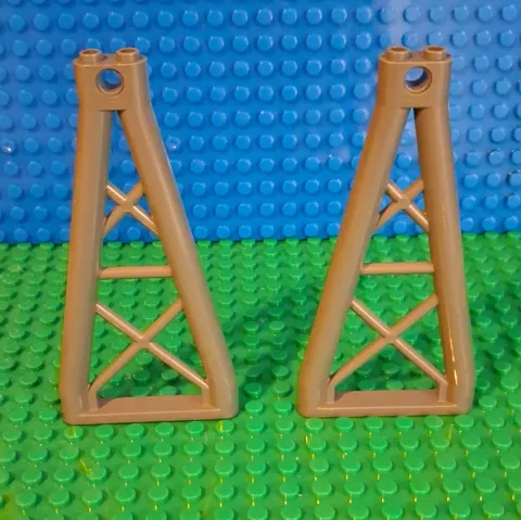 LEGO Support 1 x 6 x 10 Girder Triangular Dark Grey 2 Pieces Bulk