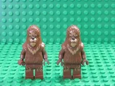 Lot 2 LEGO Star Wars Wookiee Minifigs Printed Arm Kashyyyk Warrior 75084 sw0627