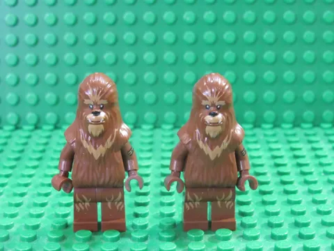 Lot 2 LEGO Star Wars Wookiee Minifigs Printed Arm Kashyyyk Warrior 75084 sw0627