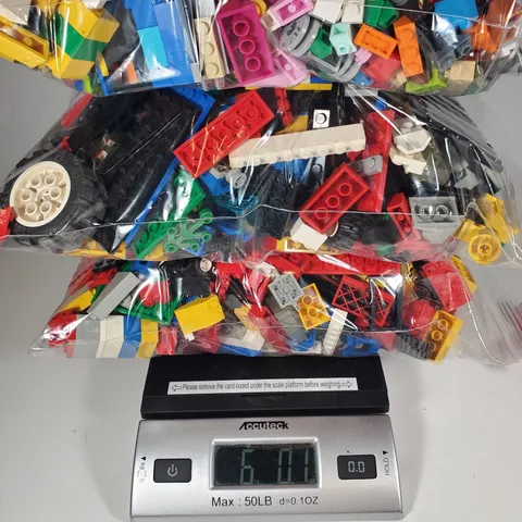6 lbs Pound LEGO Pieces Parts Blocks Bulk Lot Random Unwashed No Figures