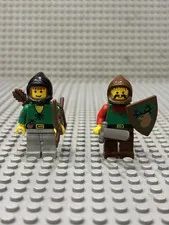 Vintage LEGO Minifigs Dark Forest - Forestman 3 & Forestman 4