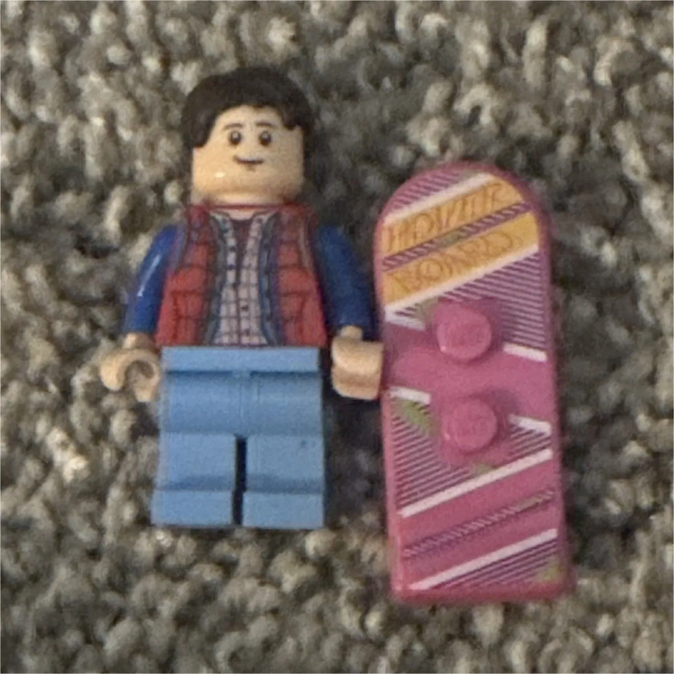 LEGO Stranger Things Mike Wheeler Minifigure w/ Pink Hoverboard, Set 75810