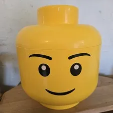 LEGO Male Head Stackable Storage Container Large 11"