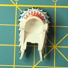 LEGO Minifigure Headgear White Helmet Feathered Headdress L0500