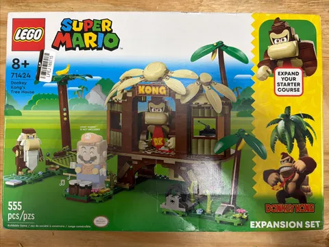 LEGO Super Mario: Donkey Kong's Tree House Expansion Set 71424 See Pics Box Dmg