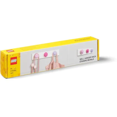 LEGO Home Collection: 41110002 Light Pink, Dark Pink, Light Purple Wall Hanger