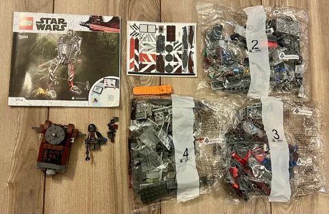 Lego 75254 Star Wars AT-ST Raider Building Set  100% Complete Bags 2 3 4 Sealed