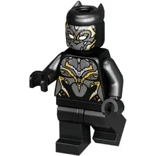 LEGO Black Panther Shuri Minifigure, New, Genuine, w/ Alternate Head and Hair