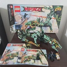 LEGO Ninjago Green Ninja Mech Dragon (70612) dragon w 3 Minifigures & Instructio