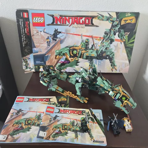 LEGO Ninjago Green Ninja Mech Dragon (70612) dragon w 3 Minifigures & Instructio