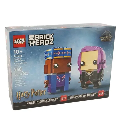 LEGO® Harry Potter Kingsley Shacklebolt & Nymphadora Tonks Brickheadz Set 40618