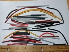 LEGO BULK LOT OF 45 3MM RIGID HOSE VARIOUS SIZES & COLORS