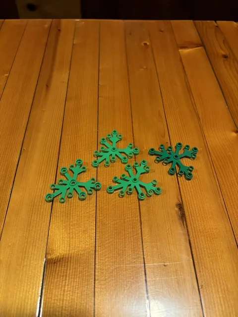 LEGO Green 6X5 Plant Leaves Lot of (4)