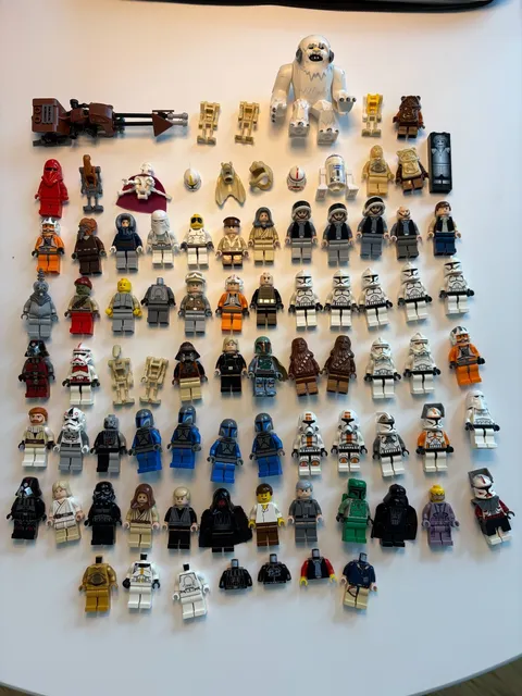 LEGO Star Wars Minifigs MEGA Bundle 80+ WITH accessories (INCL. RARE & VINTAGE)