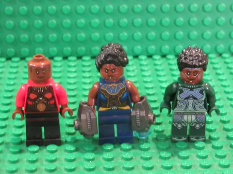 Lot 3 LEGO Marvel Super Heroes Minifigures Okoye Nakia Shuri WH68