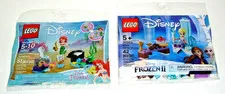 Lego Disney Ariels Underwater Symphony, Elsa's Winter Throne - Lot Of 2