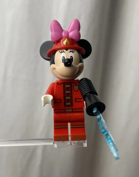 LEGO Minifigure dis051 Minnie Mouse Fire Fighter Disney Mickey & Friends 10776 