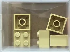 LEGO Parts - Tan Brick 2 x 2 - No 3003 - QTY 5