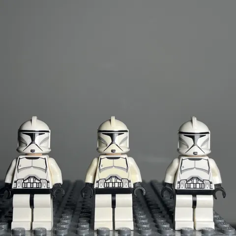 LEGO Phase 1 Clone Trooper Minifigure sw0442 75000 Star Wars CMF Lot Of 3 1B