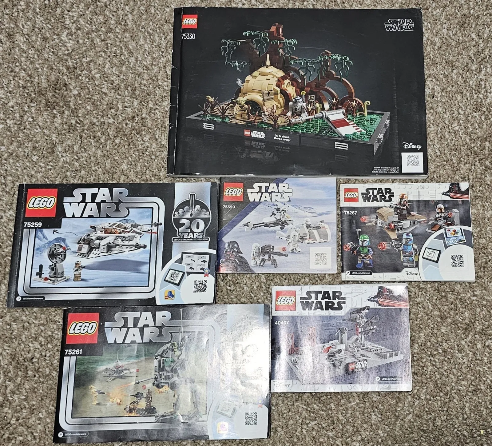 LEGO Star Wars Instruction Manuals Lot Dagobah 75330